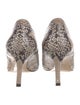 Inez Embossed Leather Animal Print Pumps