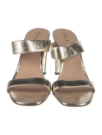Inez Leather Slides