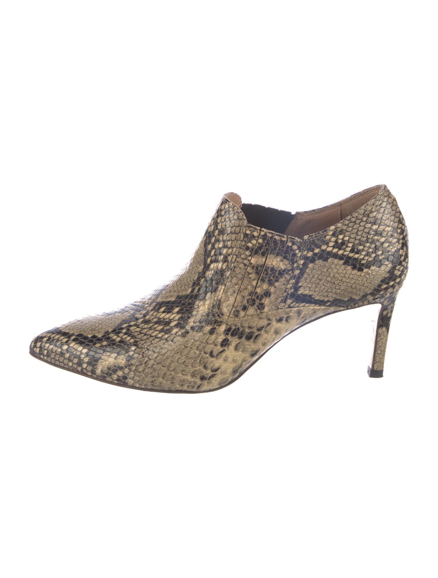 Inez Embossed Leather Animal Print Pumps