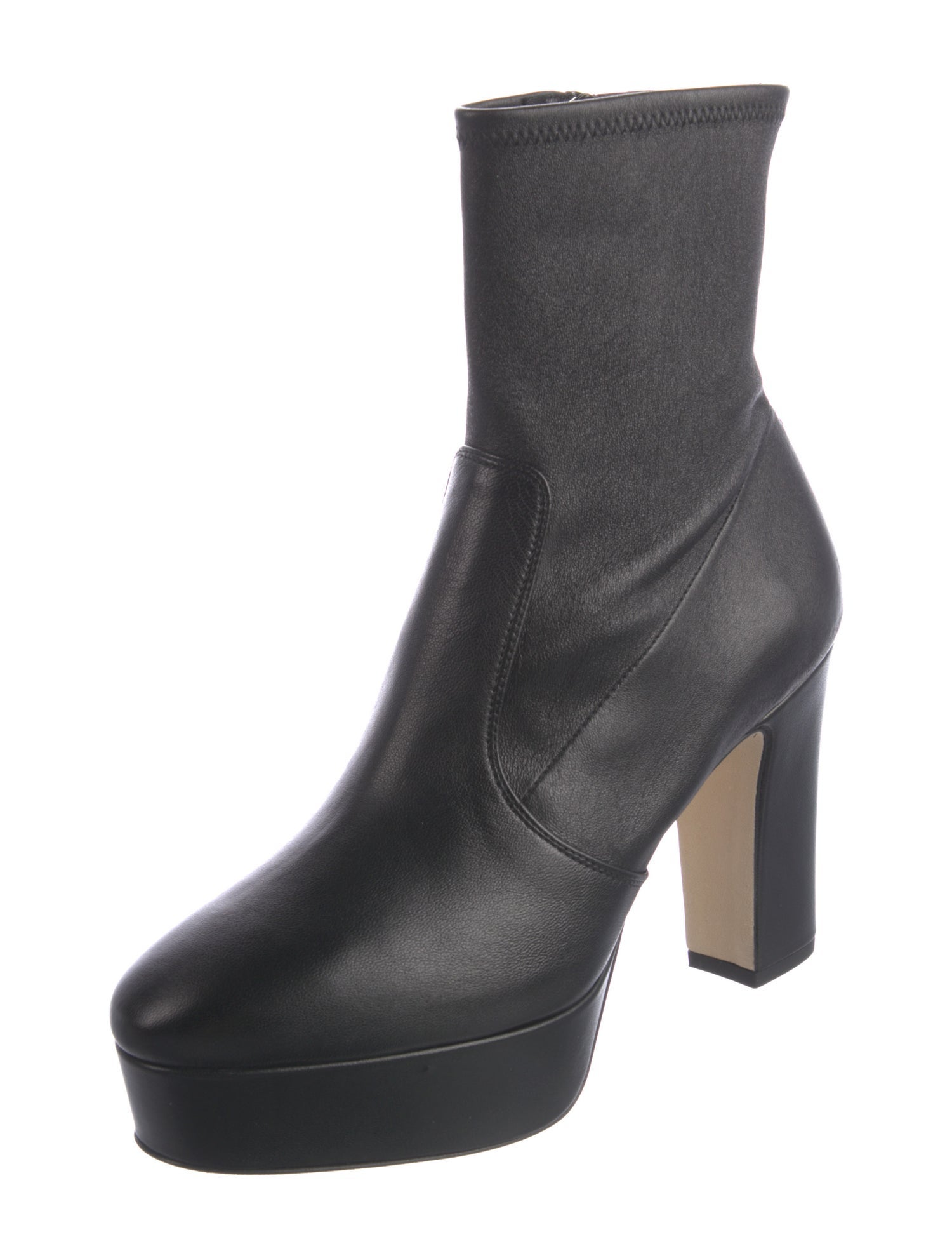 Inez Leather Sock Boots w/ Tags