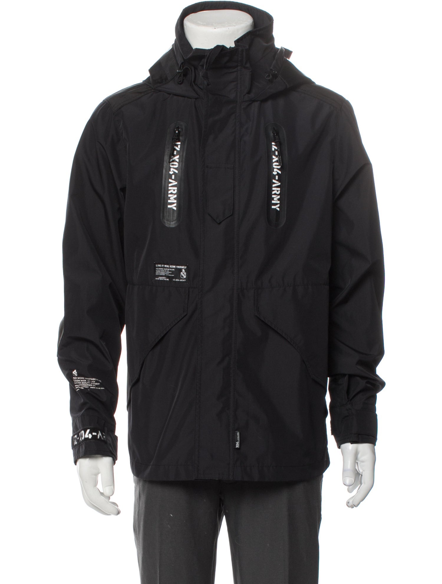 Izzue Graphic Print Windbreaker