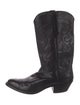 J. B. Hill Leather Embroidered Accent Western Boots