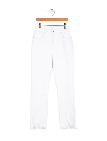 Pre-owned Simkhai High-rise Straight Leg Jeans In Blue