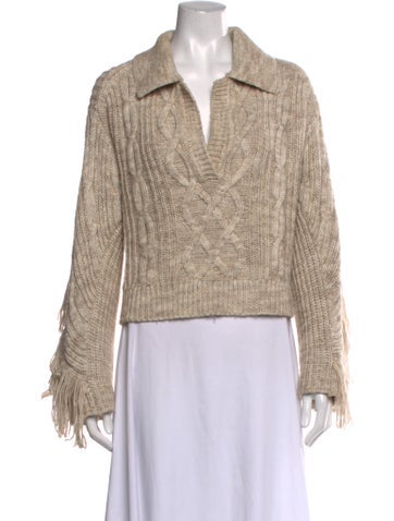 Pre-owned Simkhai V-neck Sweater In Neutrals