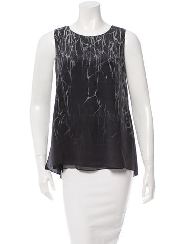 Jonathan Simkhai Printed Silk Top w/ Tags