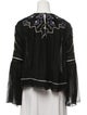 Jonathan Simkhai Silk Embroidered Blouse