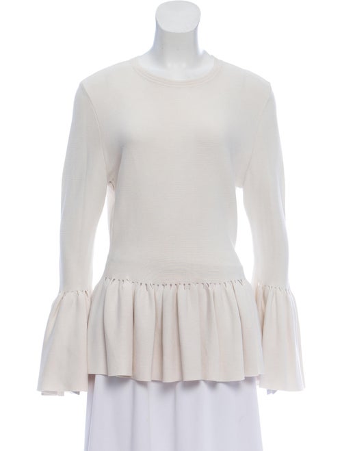 Jonathan Simkhai Long Sleeve Peplum Top