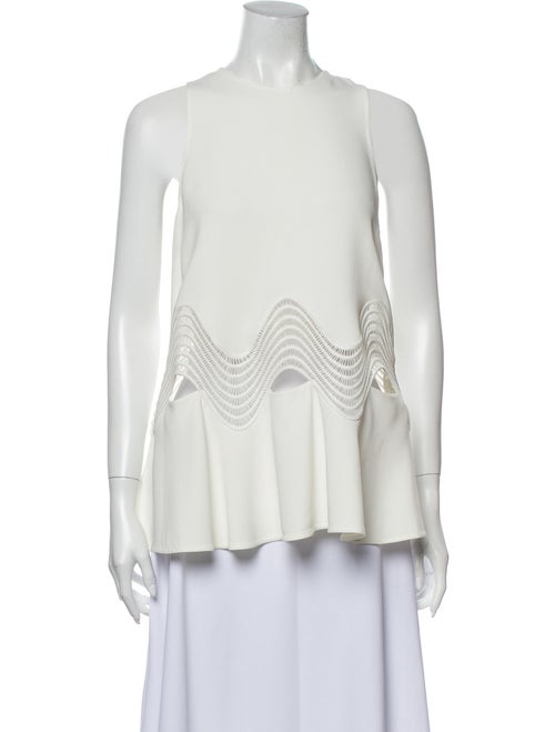 Jonathan Simkhai Crew Neck Sleeveless Blouse