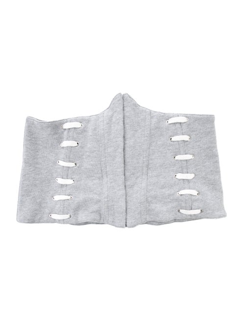 Jonathan Simkhai Woven Corset Belt Grey