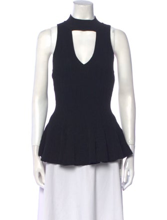 Jonathan Simkhai Mock Neck Sleeveless Top