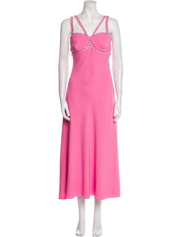 Jonathan Simkhai Dresses V-Neck Long Dress M