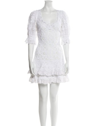 Jonathan Simkhai Lace Pattern Mini Dress