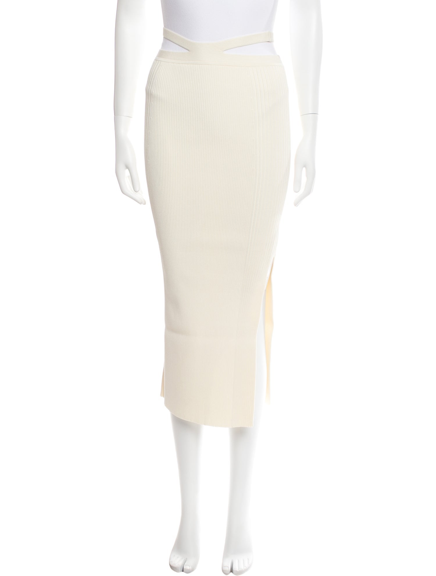 Jonathan Simkhai Cutout Accent Midi Length Skirt w/ Tags