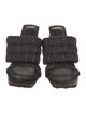 Jonathan Simkhai Leather Pleated Accents Slides