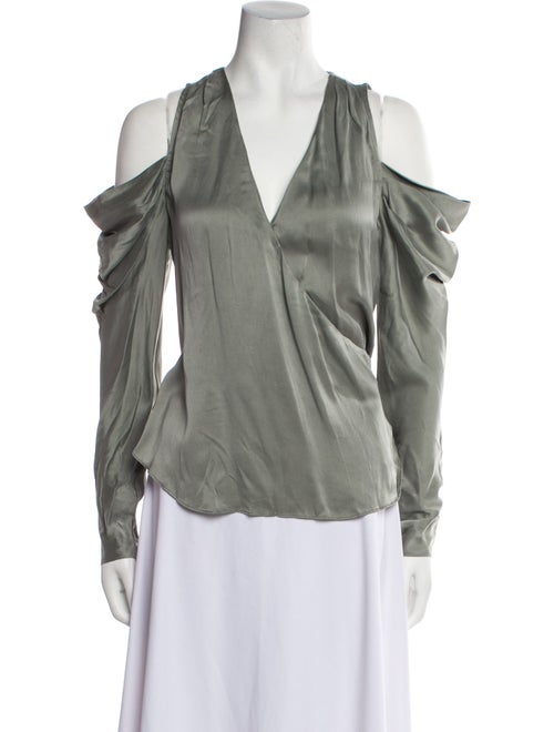 Jonathan Simkhai Silk V-Neck Blouse