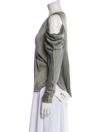 Jonathan Simkhai Silk V-Neck Blouse