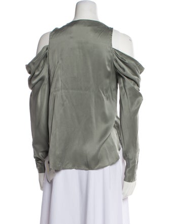Jonathan Simkhai Silk V-Neck Blouse
