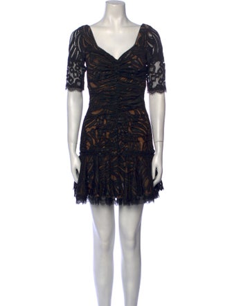 Jonathan Simkhai Lace Pattern Mini Dress