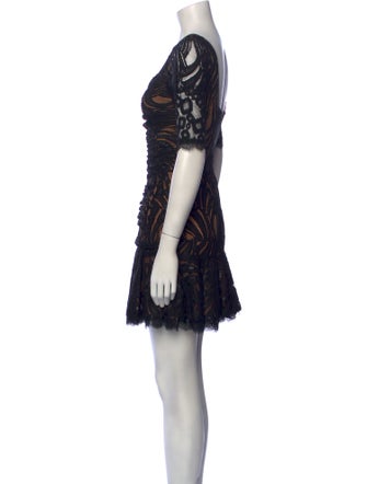 Jonathan Simkhai Lace Pattern Mini Dress