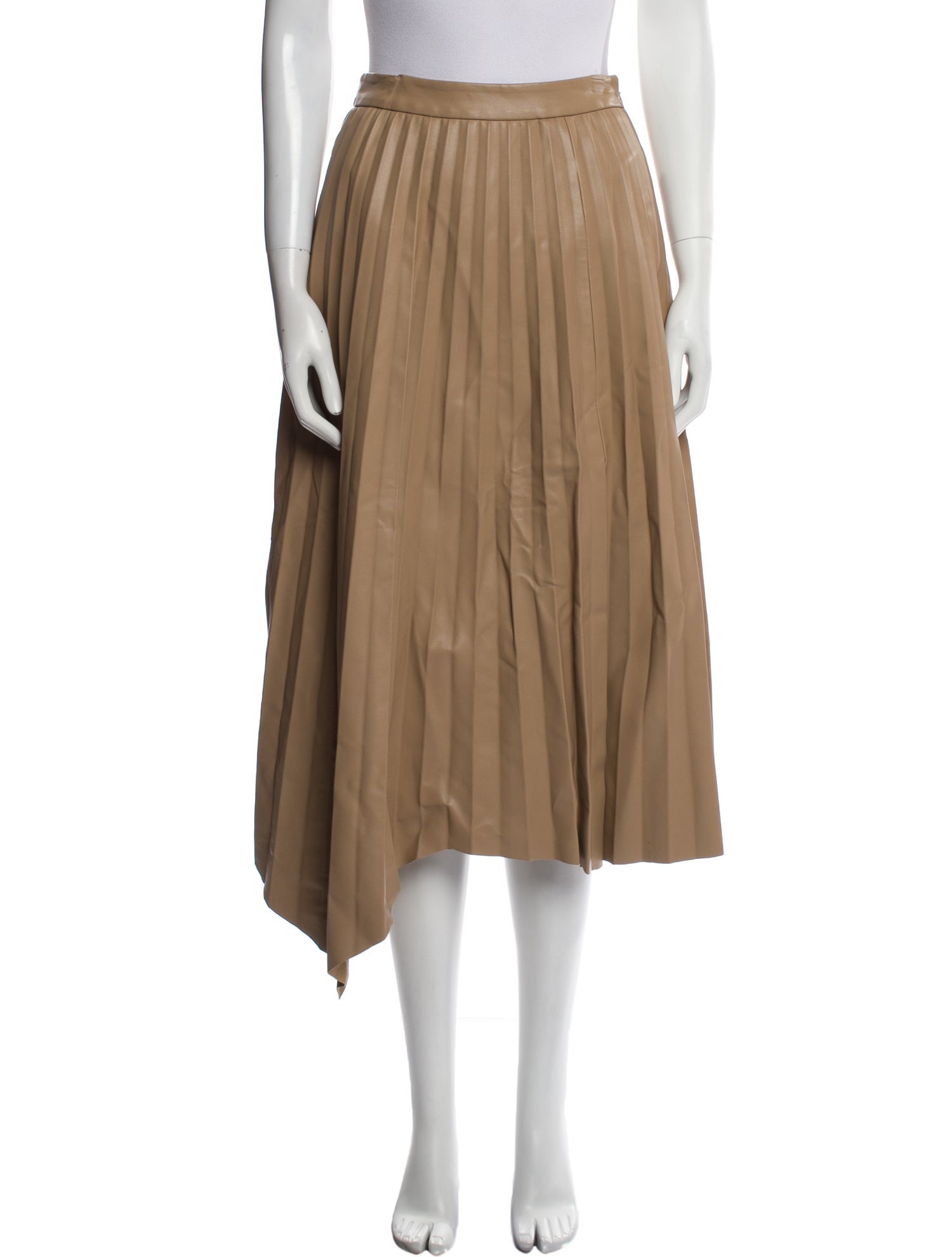 Jonathan Simkhai Pleated Accents Midi Length Skirt