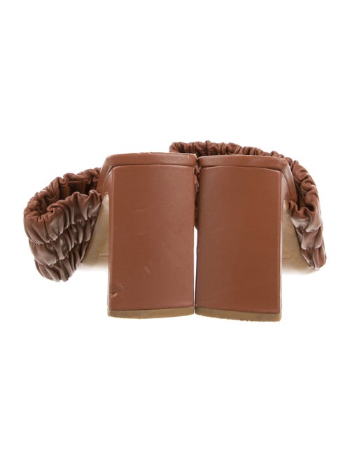 Jonathan Simkhai Leather Pleated Accents Slides