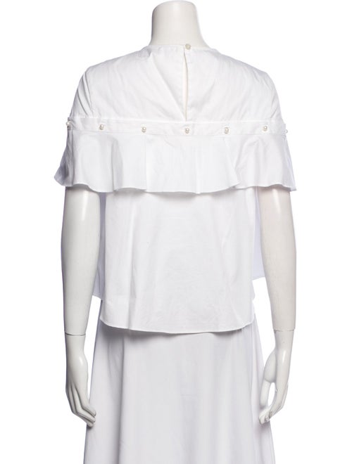 Jonathan Simkhai Off-The-Shoulder Short Sleeve Crop Top