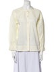 Jonathan Simkhai Three-Quarter Sleeve Button-Up Top