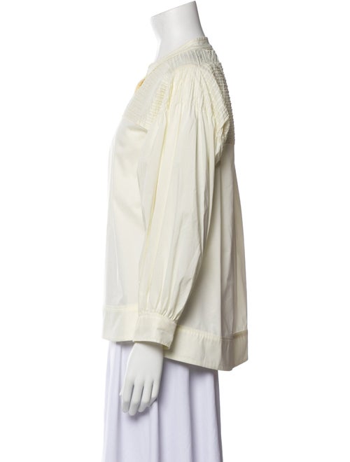 Jonathan Simkhai Three-Quarter Sleeve Button-Up Top