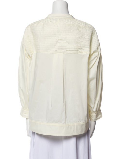 Jonathan Simkhai Three-Quarter Sleeve Button-Up Top