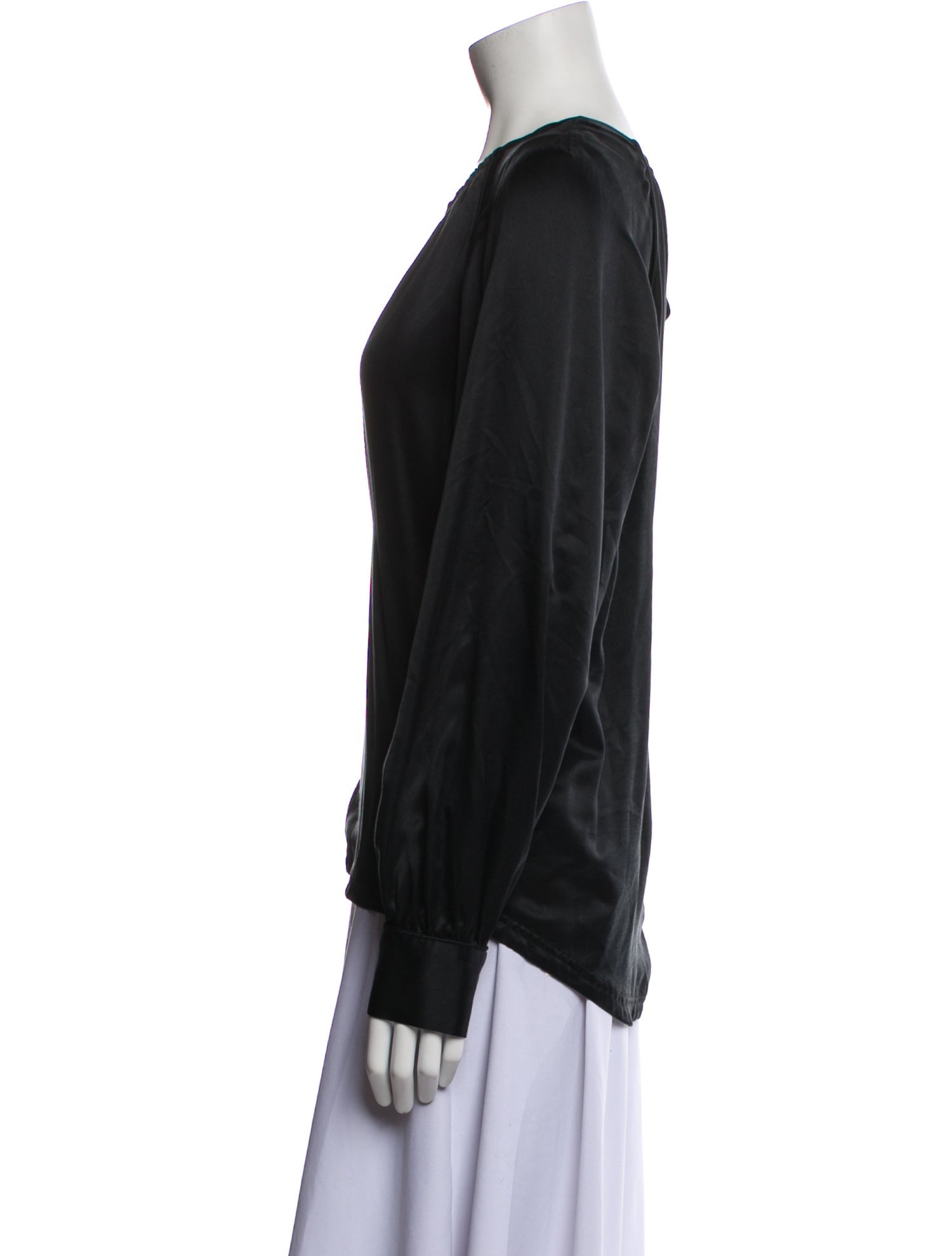 Jonathan Simkhai V-Neck Long Sleeve Blouse