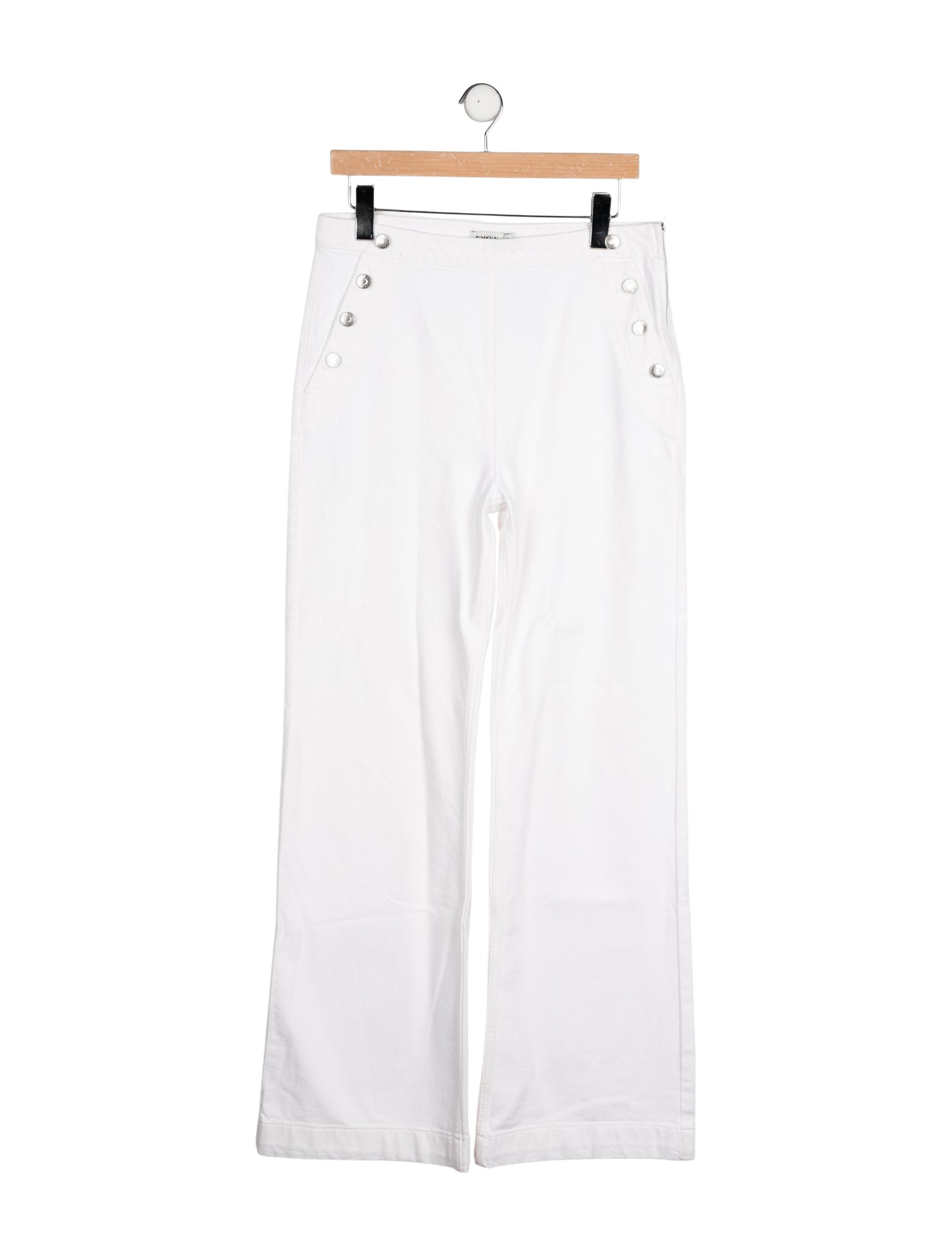 Jonathan Simkhai High-Rise Wide Leg Jeans