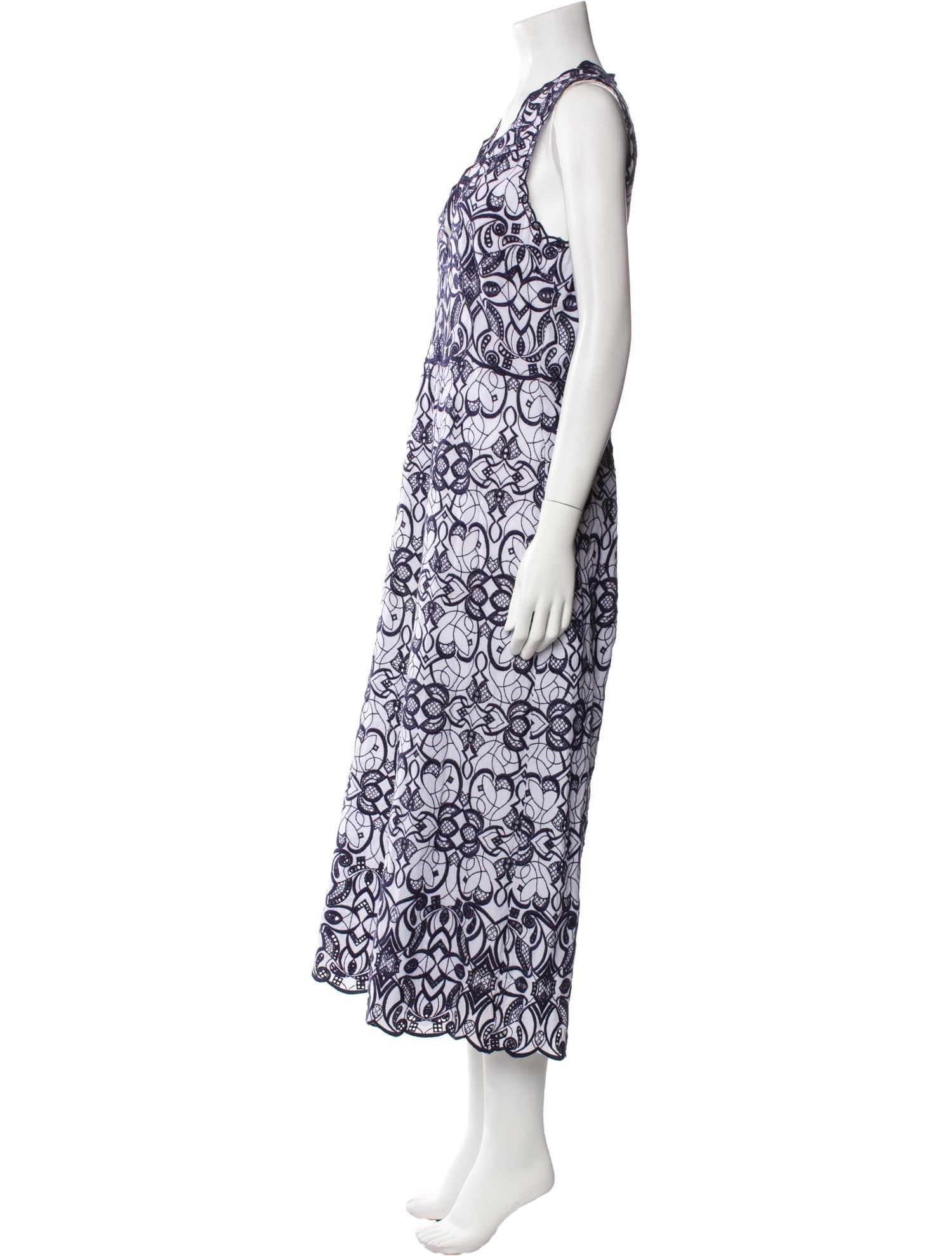 Jonathan Simkhai Printed Plunge Neckline Jumpsuit