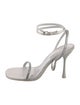 Jonathan Simkhai Leather Crystal Embellishments Sandals
