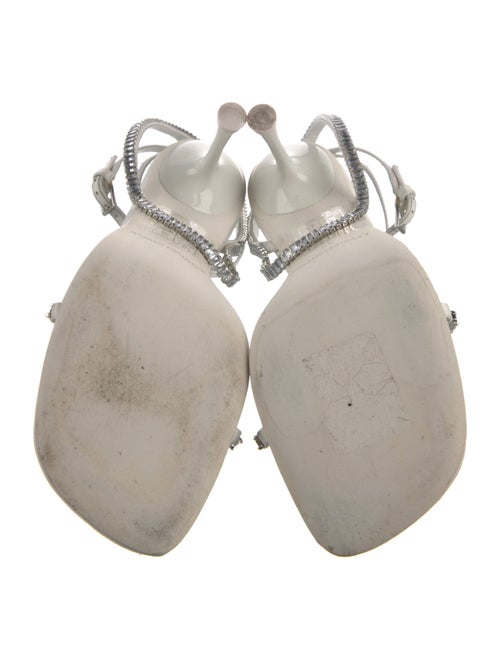 Jonathan Simkhai Leather Crystal Embellishments Sandals