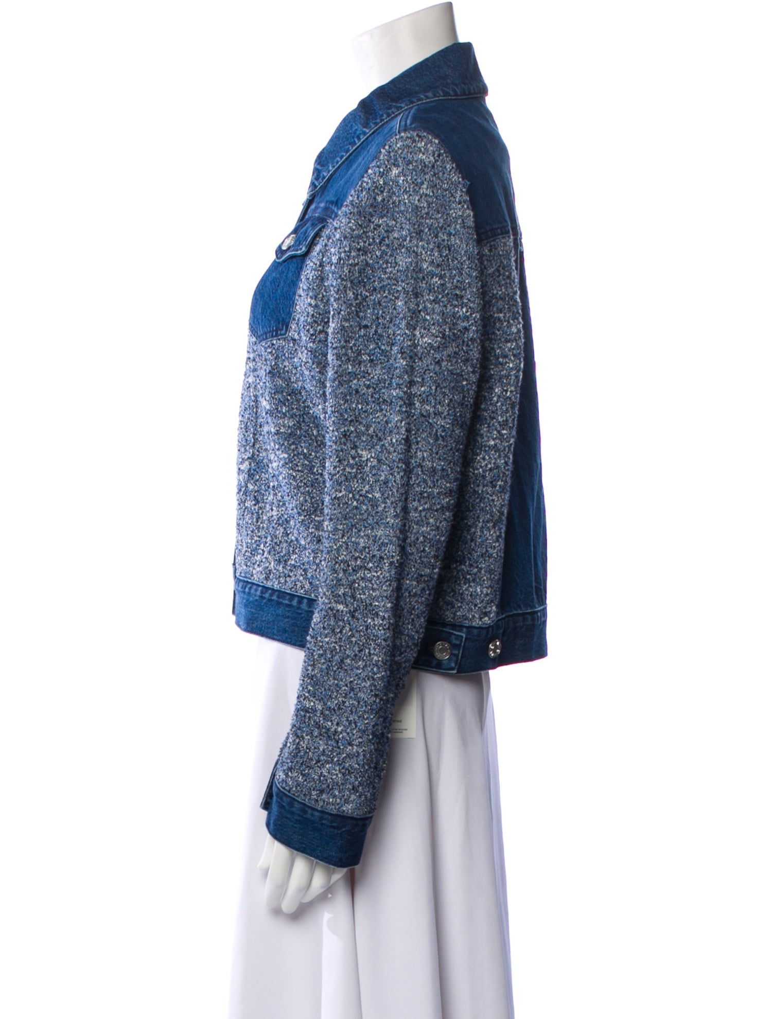 Simkhai Tweed Pattern Denim Jacket w/ Tags