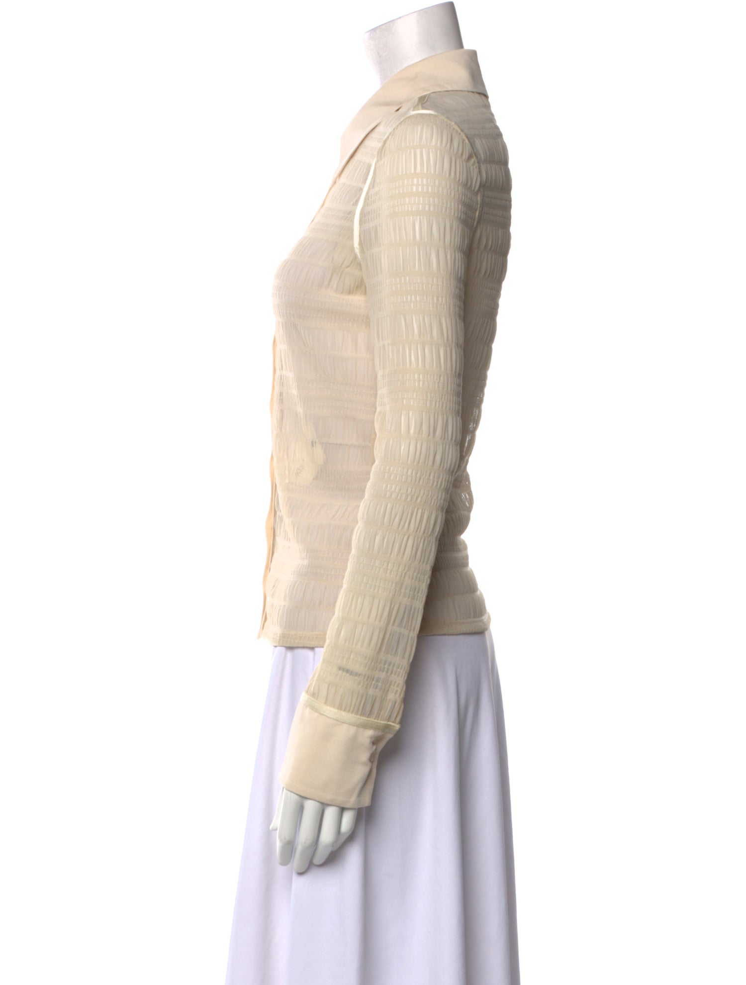 Jonathan Simkhai Long Sleeve Button-Up Top