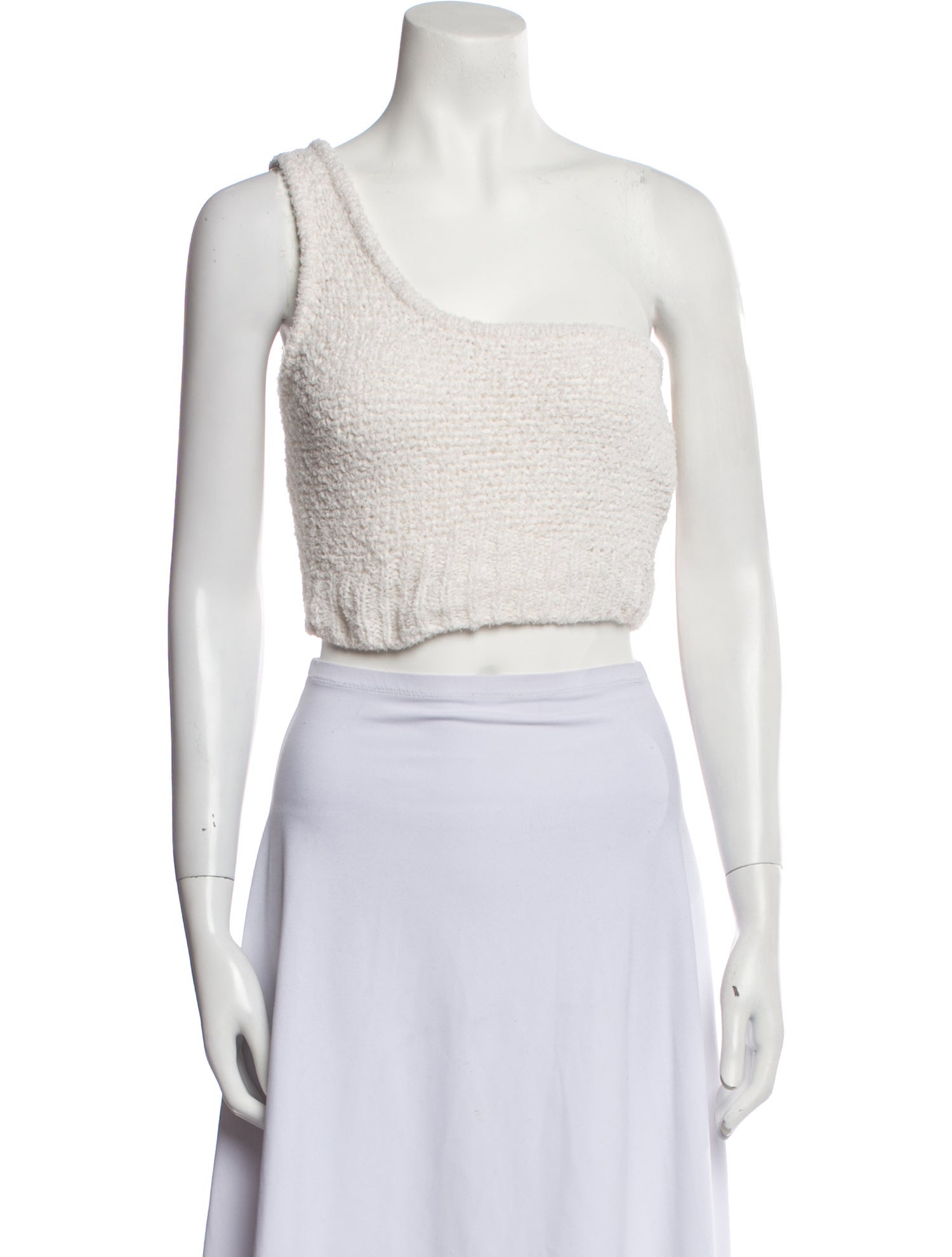 Jonathan Simkhai One-Shoulder Sleeveless Crop Top