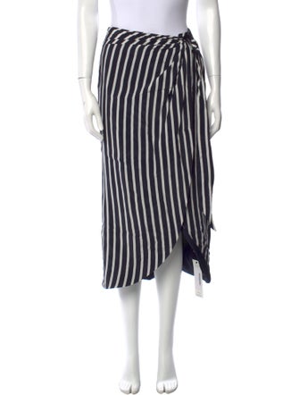 Jonathan Simkhai Striped Midi Length Skirt