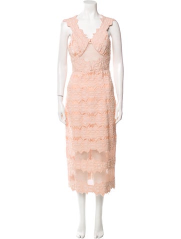 Jonathan Simkhai Dresses Lace Pattern Long Dress XS