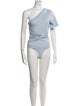 Jonathan Simkhai One-Shoulder Short Sleeve Bodysuit