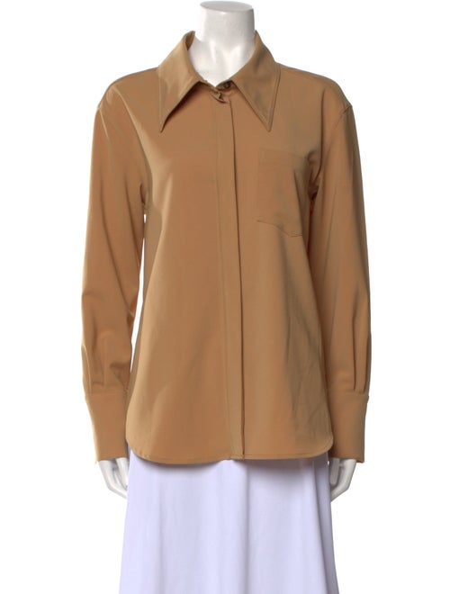 Jonathan Simkhai Long Sleeve Button-Up Top