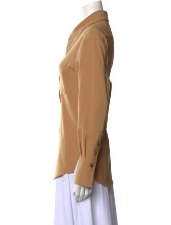 Jonathan Simkhai Long Sleeve Button-Up Top