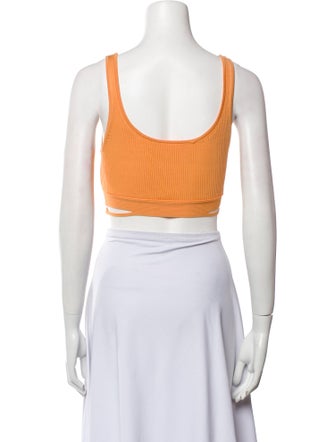 Jonathan Simkhai Square Neckline Sleeveless Crop Top
