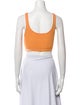 Jonathan Simkhai Square Neckline Sleeveless Crop Top