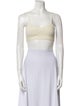 Jonathan Simkhai Square Neckline Sleeveless Crop Top