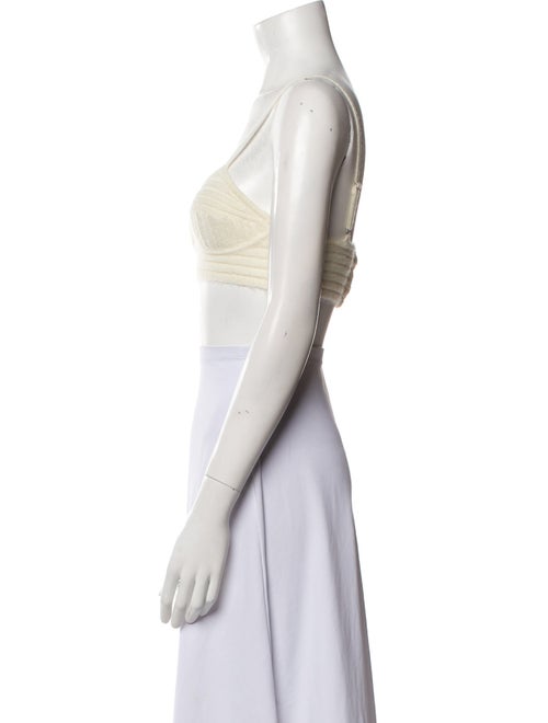 Jonathan Simkhai Square Neckline Sleeveless Crop Top