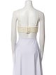 Jonathan Simkhai Square Neckline Sleeveless Crop Top