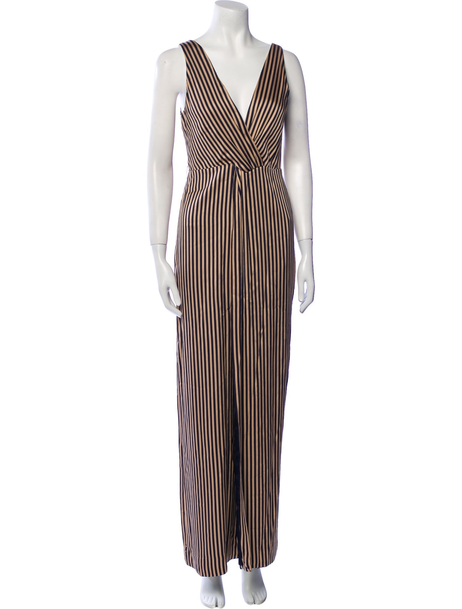 Jonathan Simkhai Striped V-Neck Jumpsuit