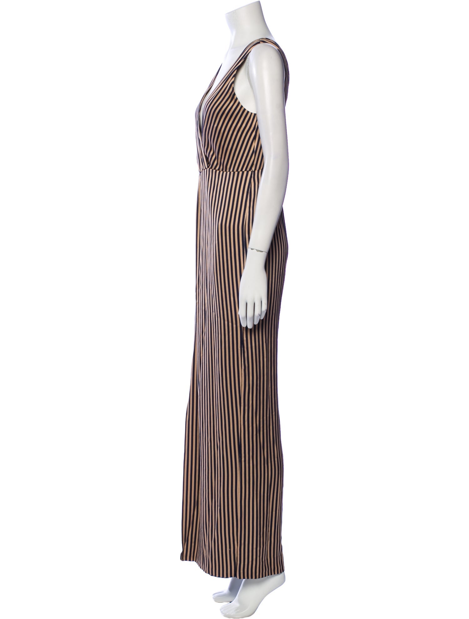 Jonathan Simkhai Striped V-Neck Jumpsuit