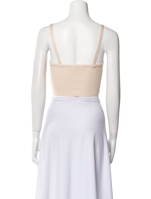 Jonathan Simkhai Square Neckline Sleeveless Crop Top